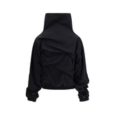 ALAINPAUL Black Polyamide Full-Length Jacket